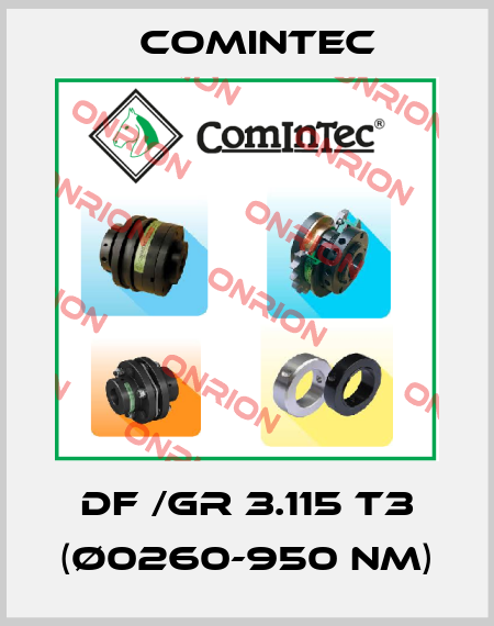 DF /GR 3.115 T3 (ø0260-950 Nm) Comintec