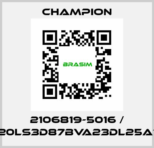 2106819-5016 / G20LS3D87BVA23DL25A10 Champion