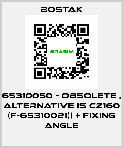 65310050 - obsolete , alternative is CZ160 (F-65310021)) + fixing angle Bostak