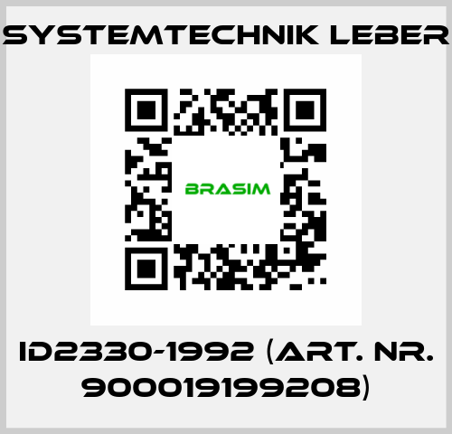 ID2330-1992 (art. nr. 900019199208) Systemtechnik LEBER