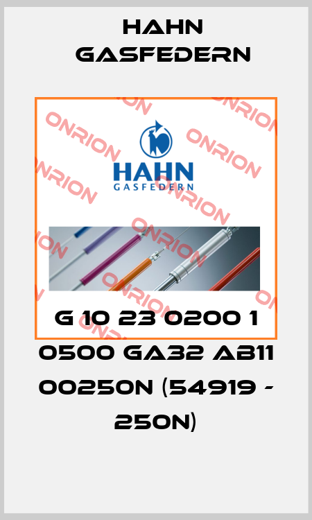 G 10 23 0200 1 0500 GA32 AB11 00250N (54919 - 250N) Hahn Gasfedern