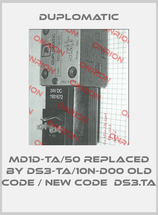 MD1D-TA/50 replaced by DS3-TA/10N-D00 old code / new code  DS3.TA-big