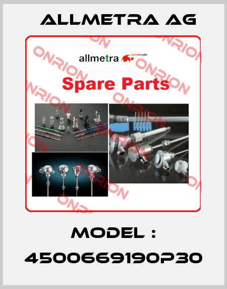 MODEL : 4500669190P30 Allmetra AG