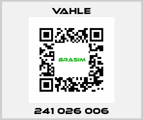 241 026 006 Vahle