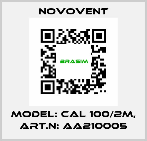 Model: CAL 100/2M, Art.N: AA210005 Novovent