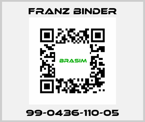 99-0436-110-05 FRANZ BINDER