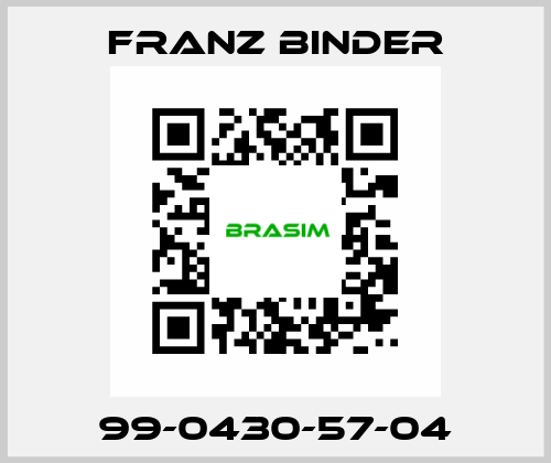 99-0430-57-04 FRANZ BINDER