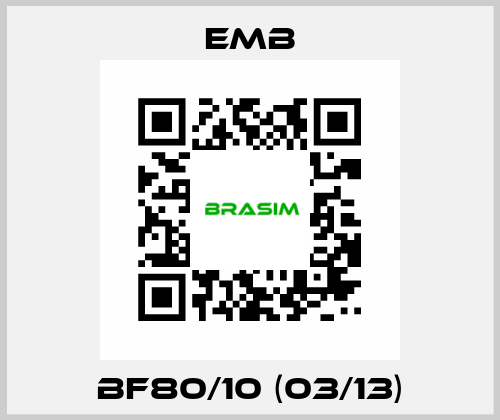 BF80/10 (03/13) Emb