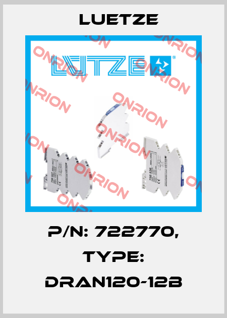 P/N: 722770, Type: DRAN120-12B Luetze