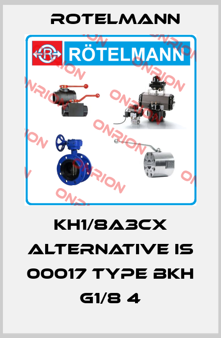 KH1/8A3CX alternative is 00017 Type BKH G1/8 4 Rotelmann