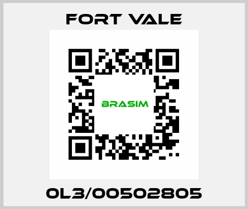0L3/00502805 Fort Vale