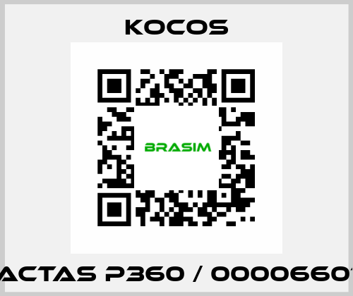 ACTAS P360 / 00006601 KoCoS