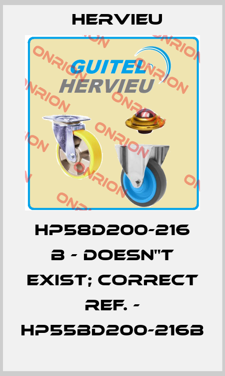 HP58D200-216 B - doesn"t exist; correct ref. - HP55BD200-216B Hervieu