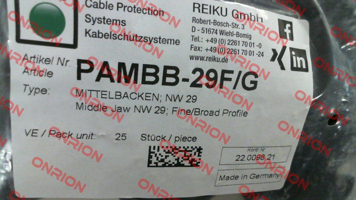 PAMBB-29F/G (pack x25)-big