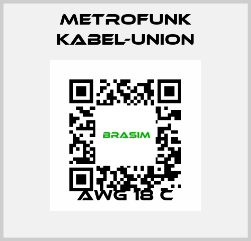 AWG 18 C METROFUNK KABEL-UNION