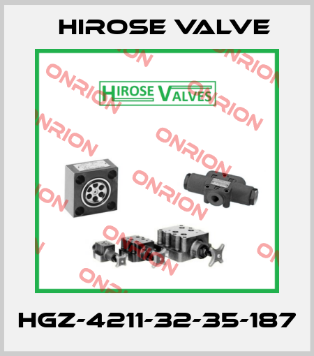 HGZ-4211-32-35-187 Hirose Valve