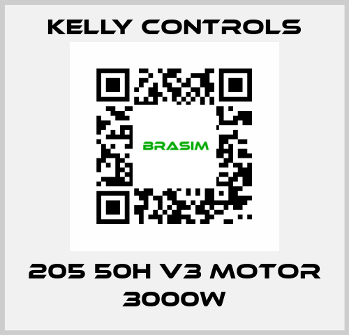 205 50H V3 Motor 3000W Kelly Controls