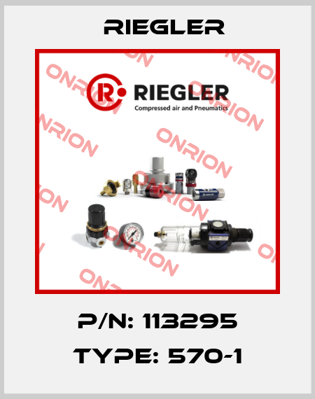 P/N: 113295 Type: 570-1 Riegler