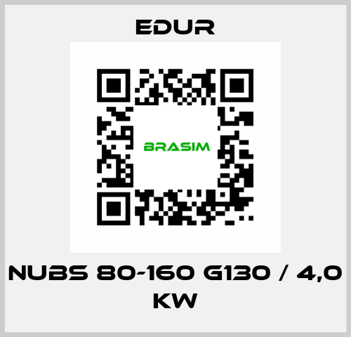 NUBS 80-160 G130 / 4,0 KW Edur