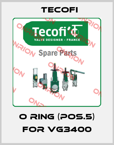 O ring (pos.5) for VG3400 Tecofi
