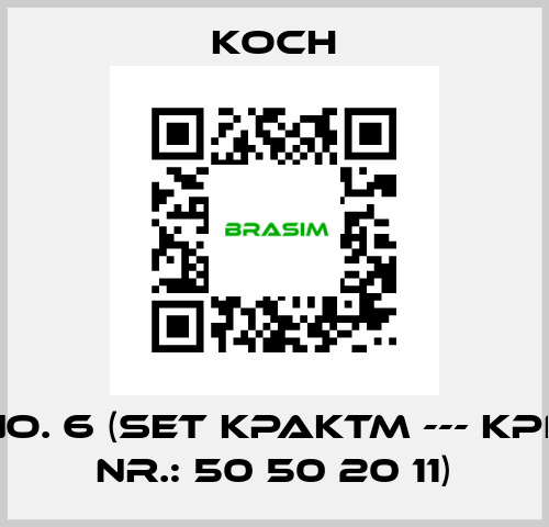 No. 6 (Set KPAKTM --- KPN Nr.: 50 50 20 11) KOCH