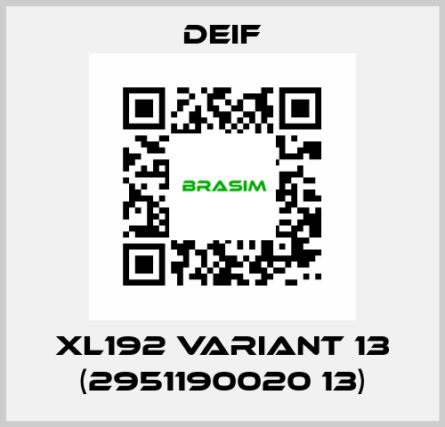 XL192 Variant 13 (2951190020 13) Deif