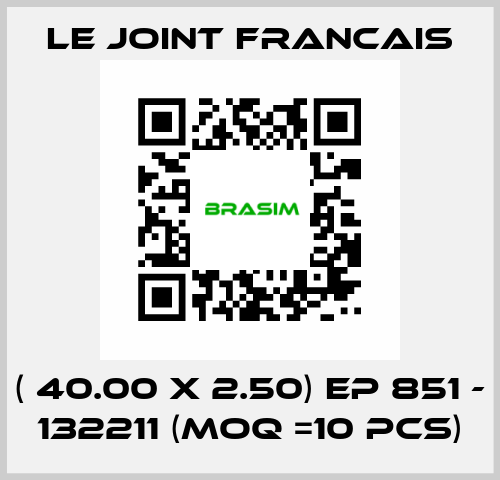 ( 40.00 X 2.50) EP 851 - 132211 (MOQ =10 pcs) LE JOINT FRANCAIS