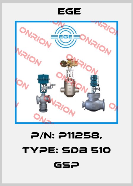 p/n: P11258, Type: SDB 510 GSP Ege