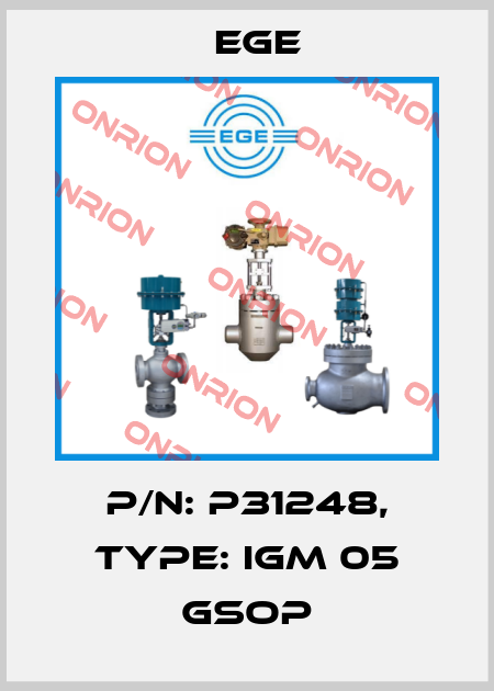 p/n: P31248, Type: IGM 05 GSOP Ege