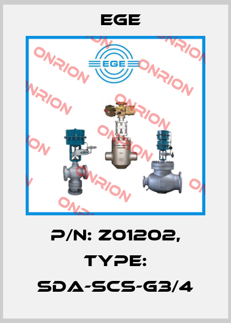 p/n: Z01202, Type: SDA-SCS-G3/4 Ege