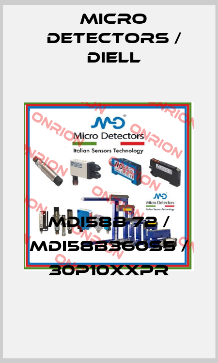 MDI58B 72 / MDI58B360S5 / 30P10XXPR
 Micro Detectors / Diell