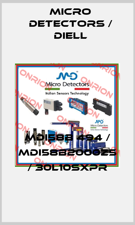 MDI58B 494 / MDI58B2000Z5 / 30L10SXPR
 Micro Detectors / Diell