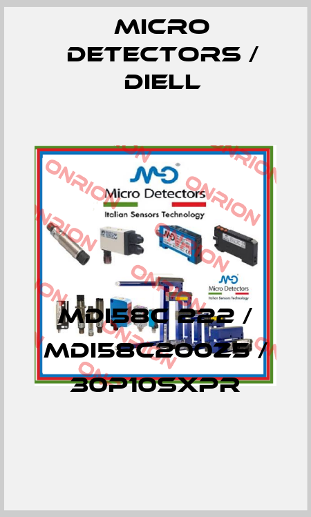 MDI58C 222 / MDI58C200Z5 / 30P10SXPR
 Micro Detectors / Diell