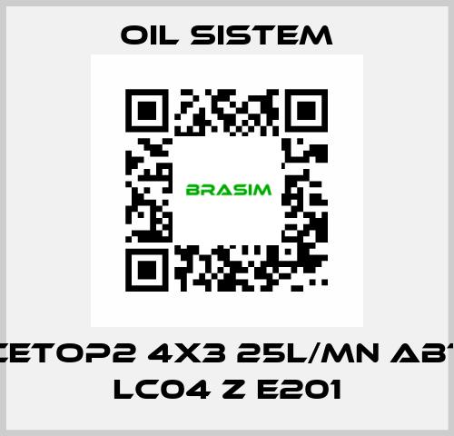 Cetop2 4x3 25l/mn ABT LC04 Z E201 Oil Sistem