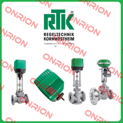 REact 30E-074 with actuator and valve. RTK Regeltechnik