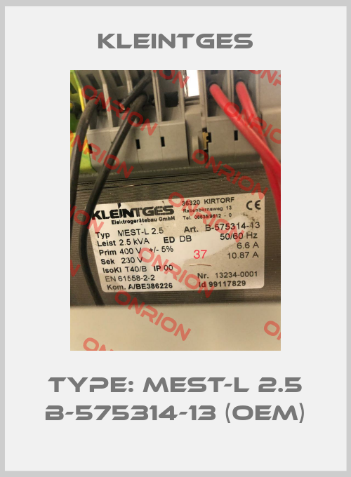 Type: MEST-L 2.5 B-575314-13 (OEM)-big