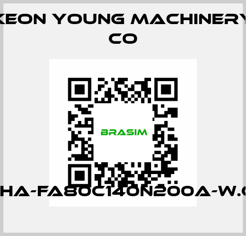 KHA-FA80C140N200A-W.G. Keon Young Machinery Co