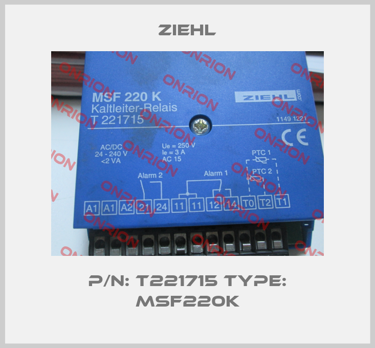 P/N: T221715 Type: MSF220K-big