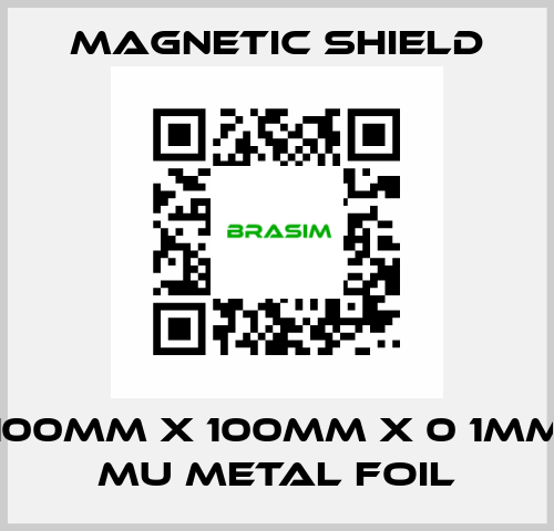 100mm x 100mm x 0 1mm Mu metal Foil Magnetic Shield