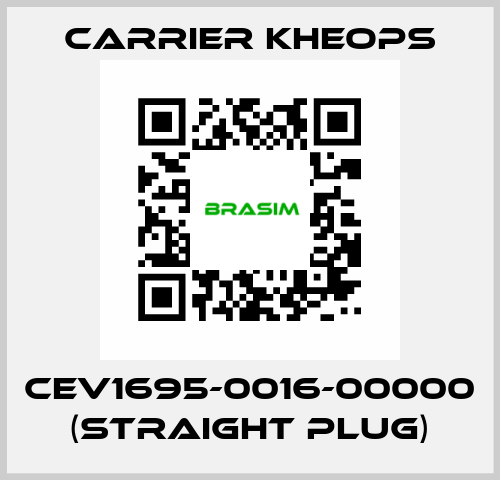 CEV1695-0016-00000 (straight plug) Carrier Kheops