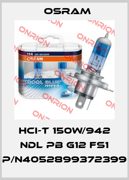 HCI-T 150W/942 NDL PB G12 FS1 p/n4052899372399 Osram
