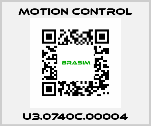 U3.0740C.00004 MOTION CONTROL