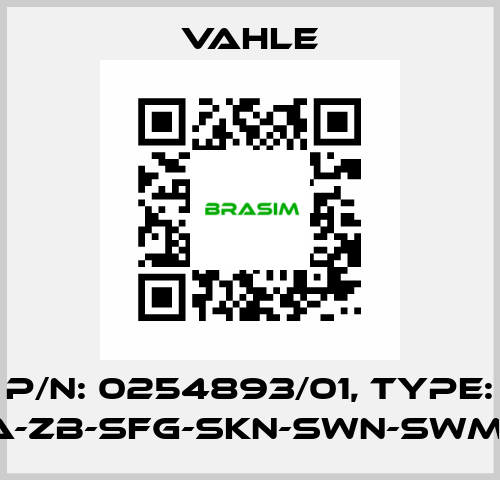 P/n: 0254893/01, Type: SA-ZB-SFG-SKN-SWN-SWM-P Vahle