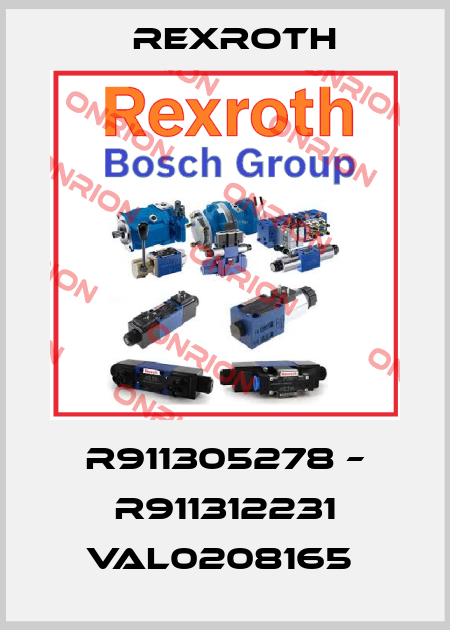 R911305278 – R911312231 VAL0208165  Rexroth