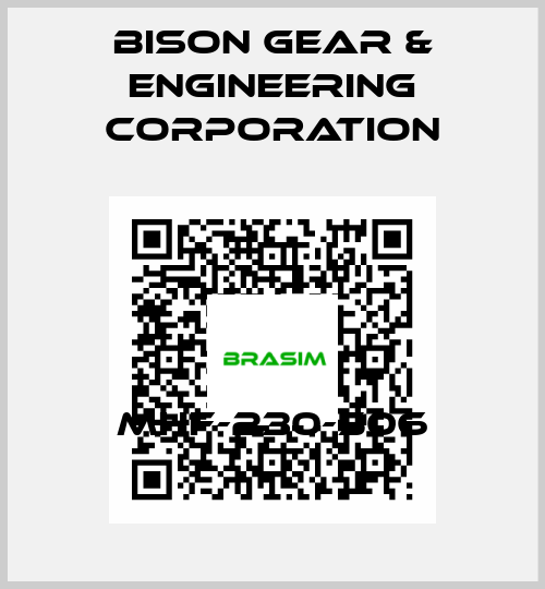 MHF-230-506 Bison Gear & Engineering Corporation