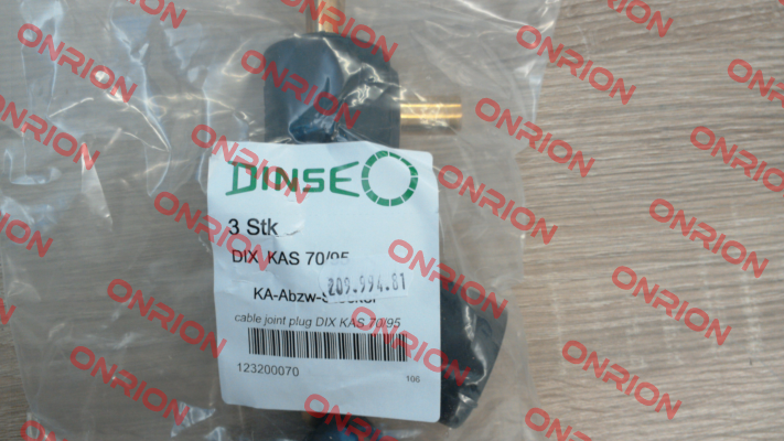 P/N: 123200070 Type: DIX KAS 70/95-big