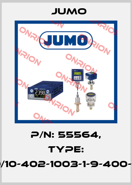 p/n: 55564, Type: 902020/10-402-1003-1-9-400-104/000 Jumo
