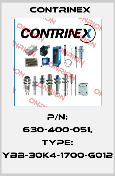 p/n: 630-400-051, Type: YBB-30K4-1700-G012 Contrinex