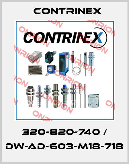 320-820-740 / DW-AD-603-M18-718 Contrinex