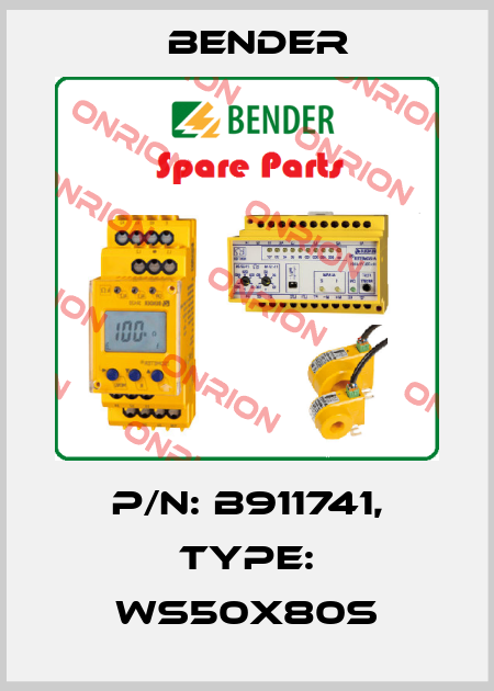 p/n: B911741, Type: WS50X80S Bender